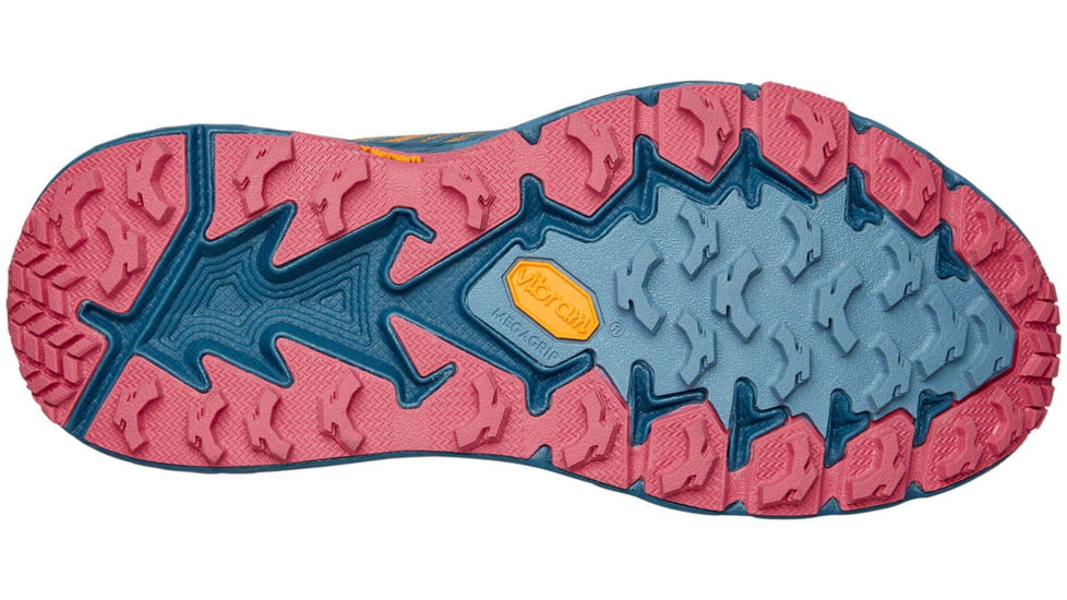 Hoka Speedgoat 4 Trailrunning Shoes - Womens, Saffron/Provincial Blue, 7, Regular, 1106527-SPNB-07