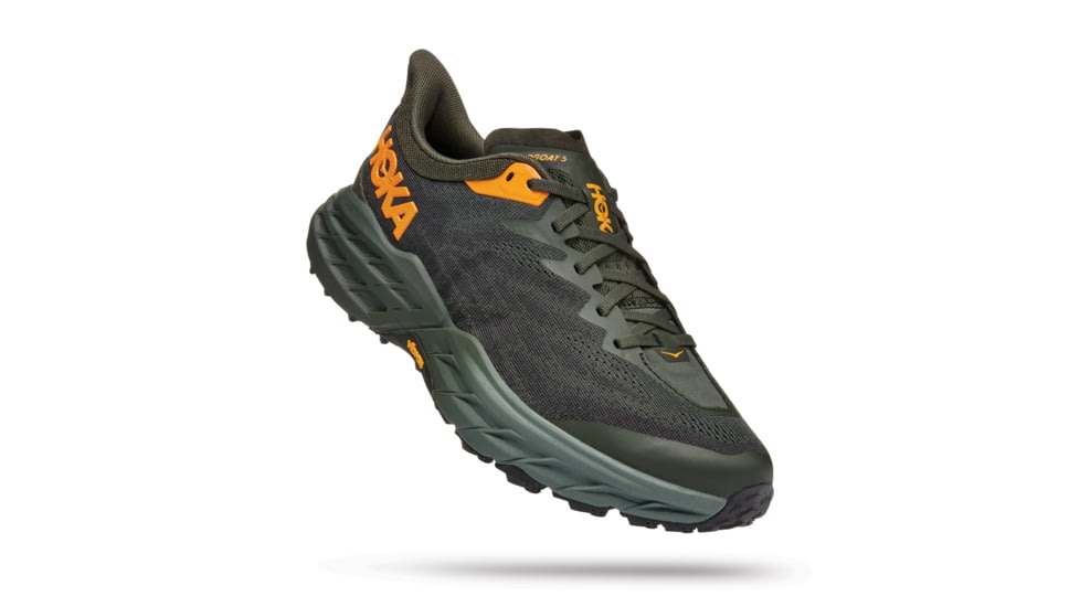 Hoka Speedgoat 5 Shoes - Mens, Duffel Bag / Thyme, 9.5D, 1123157-DBTH-09.5D