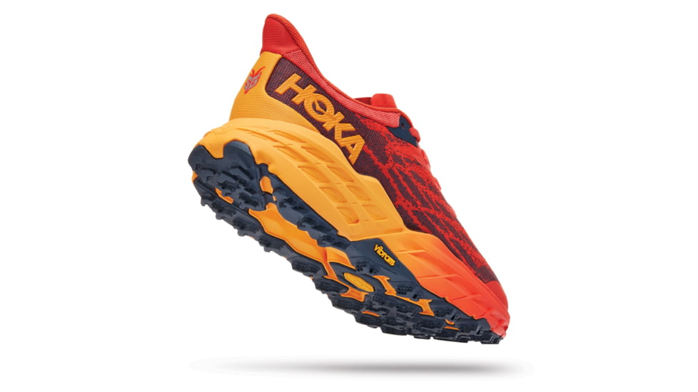 Hoka Speedgoat 5 Shoes - Mens, Fiesta / Radiant Yellow, 9D, 1123157-FRYL-09D