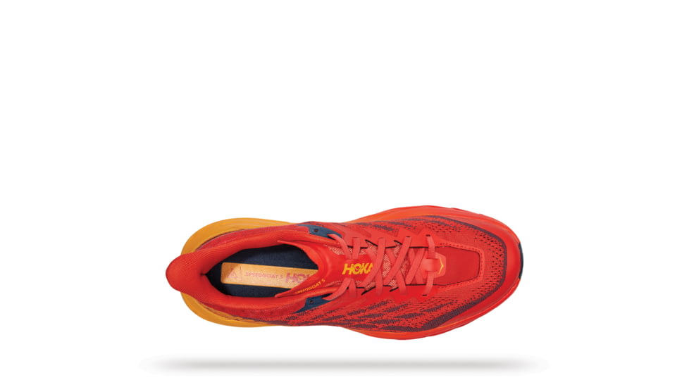 Hoka Speedgoat 5 Shoes - Mens, Fiesta / Radiant Yellow, 10EE, 1123159-FRYL-10EE