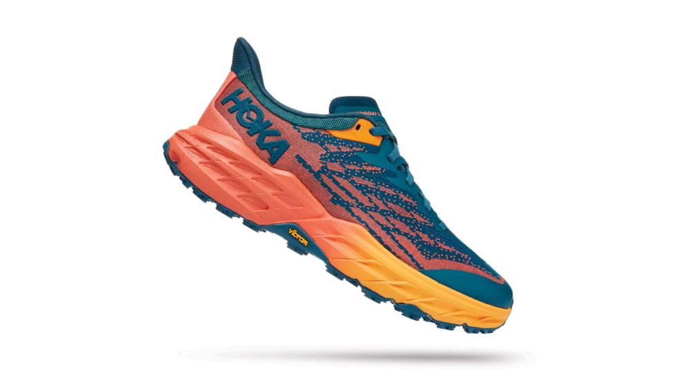 Hoka Speedgoat 5 Shoes - Womens, Blue Coral / Camellia, 10D, 1123160-BCCML-10D
