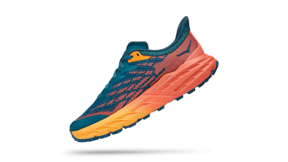Hoka Speedgoat 5 Shoes - Womens, Blue Coral / Camellia, 10D, 1123160-BCCML-10D