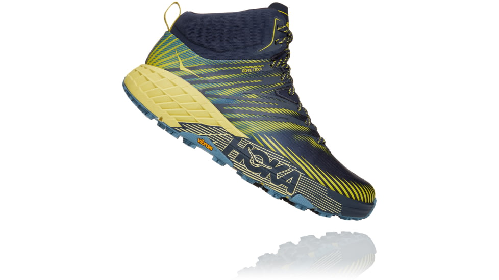 Hoka Speedgoat Mid GTX 2 Shoes - Mens, Ombre Blue / Blue Sheen, 11, 1106532-OBBS-11