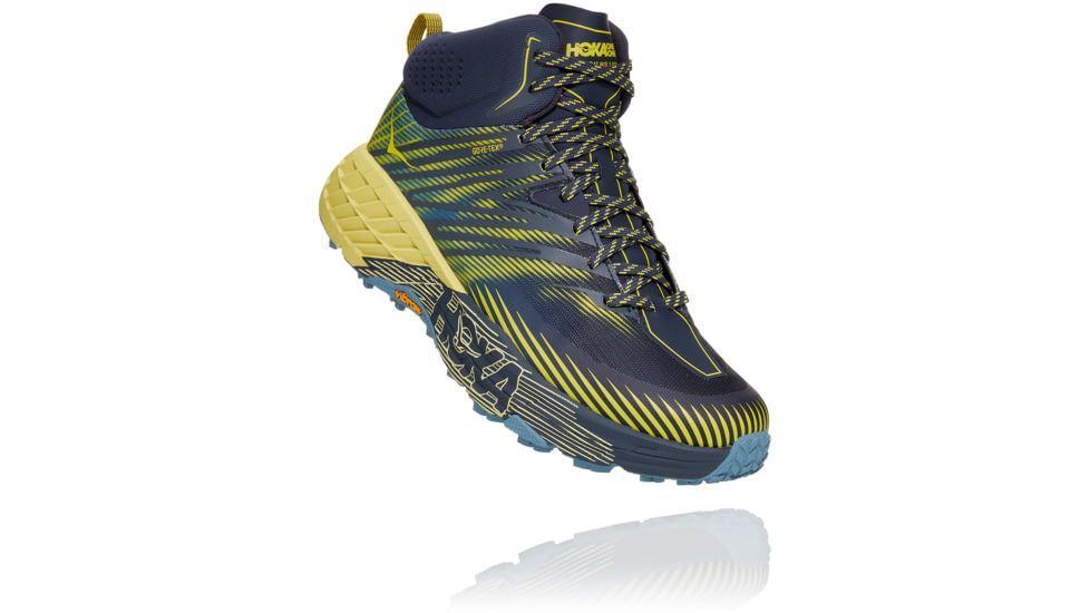 Hoka Speedgoat Mid GTX 2 Shoes - Mens, Ombre Blue / Blue Sheen, 11, 1106532-OBBS-11