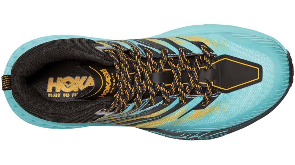 Hoka Speedgoat Mid GTX Hiking Shoes - Womens, Antigua Sand/Golden Rod, 7.5, 1106533-ASGRD-7.5