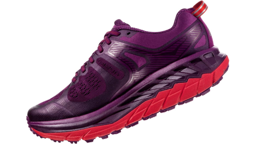 Hoka Stinson Atr 5 Running Shoes - Womens, Grape Juice / Poppy Red, Medium, 9, 1099730-GJPR-09