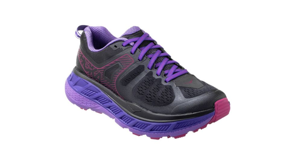 Hoka Stinson Atr 5 Trail Running Shoes - Womens, Ebony/Very Berry, Medium, 10, 1099730-EVBR-10