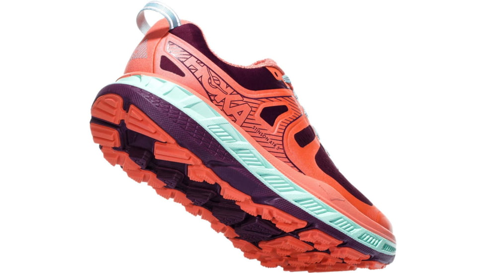 Hoka Stinson Atr 5 Trail Running Shoes - Womens, Fig/Emberglow, Medium, 8, 1099730-FEMB-8