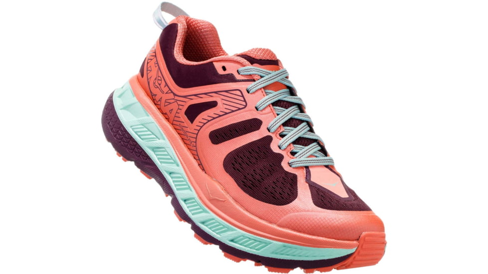 Hoka Stinson Atr 5 Trail Running Shoes - Womens, Fig/Emberglow, Medium, 8, 1099730-FEMB-8