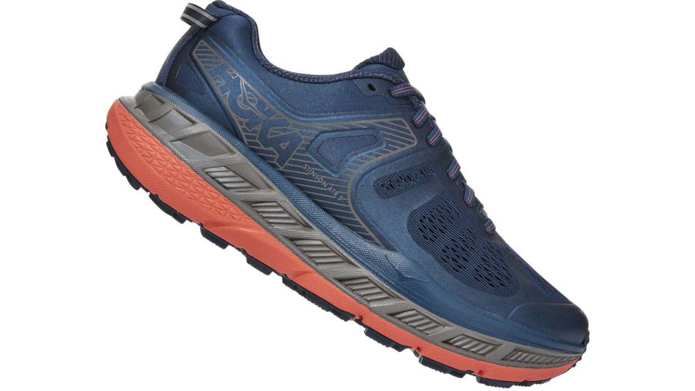Hoka Stinson ATR 5 Trailrunning Shoes - Womens, Majolica Blue/Fusion Coral, 9.5, 1099730-MBFCR-9.5