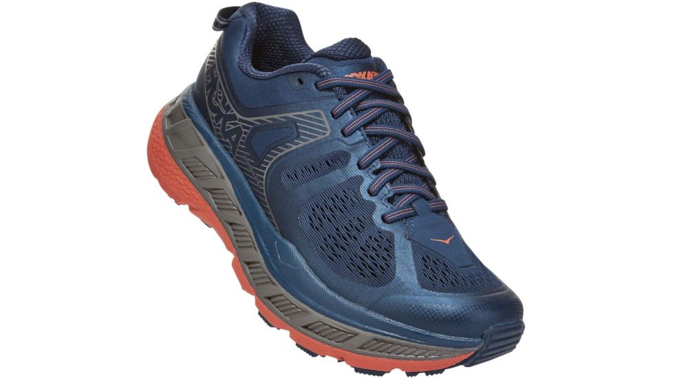Hoka Stinson ATR 5 Trailrunning Shoes - Women's, Majolica Blue/Fusion Coral, 7, 1099730-MBFCR-7