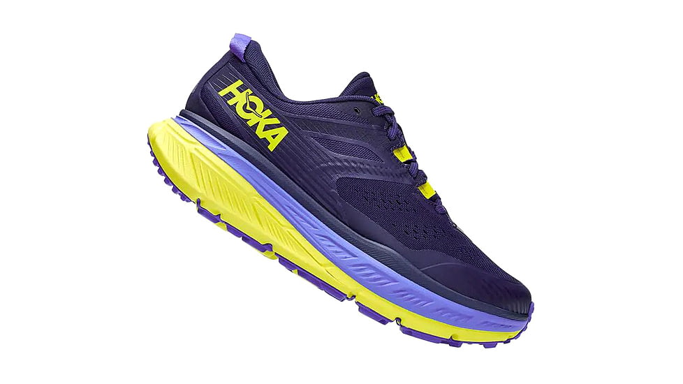Hoka Stinson ATR 6 Trailrunning Shoes - Mens, Black Iris/Evening Primrose, 11 US, Medium, 1110506-BIEP-11