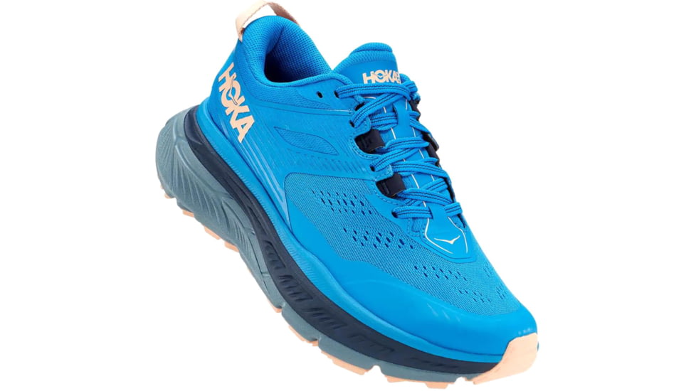 Hoka Stinson ATR 6 Trailrunning Shoes - Womens, Indigo Bunting/Bleached Apricot, 6.5 US, Medium, 1110507-IBBA-06.5