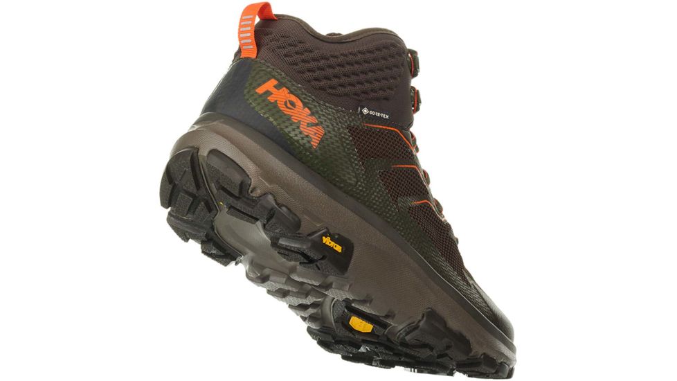 Hoka Toa GTX Hiking Shoes - Men's, Black Olive/ Orange, 8 US, Medium, 1112032-BOON-08