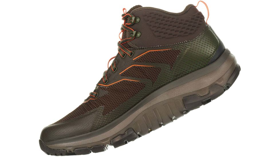 Hoka Toa GTX Hiking Shoes - Men's, Black Olive/ Orange, 8 US, Medium, 1112032-BOON-08