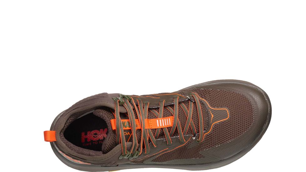 Hoka Toa GTX Hiking Shoes - Men's, Black Olive/ Orange, 8 US, Medium, 1112032-BOON-08