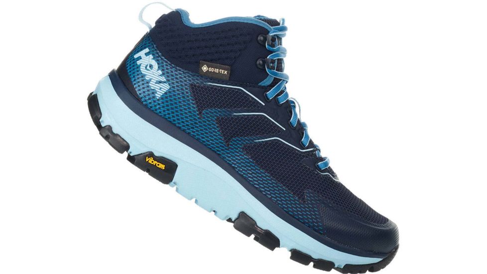 Hoka Toa GTX Hiking Shoes - Womens, Black Iris/Aquamarine, 7, 1112033-BIAQ-7