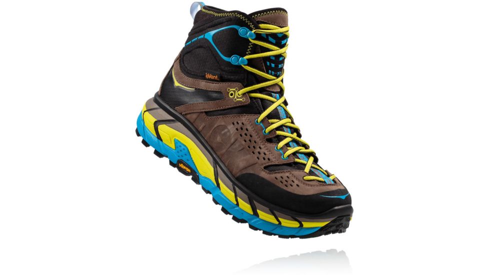 Hoka Tor Ultra Hi Waterproof Hiking Boot - Men's-Grey/Cyan-Medium-13