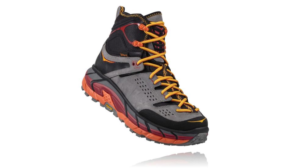 Hoka Tor Ultra Hi Waterproof Hiking Boot - Men's-Black/Flame-Medium-10.5 US