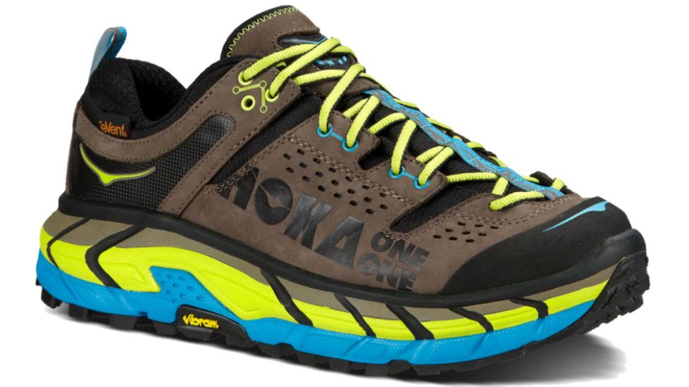 Hoka Tor Ultra Low Waterproof Hiking Shoe - Men's-Grey/Cyan-Medium-9.5