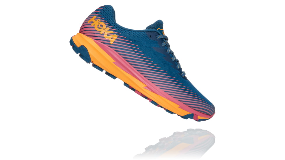 Hoka Torrent 2 Shoes - Womens, Moroccan Blue/Saffron, 5, 1110497-MBSF-05