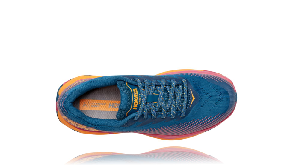 Hoka Torrent 2 Shoes - Womens, Moroccan Blue/Saffron, 5, 1110497-MBSF-05