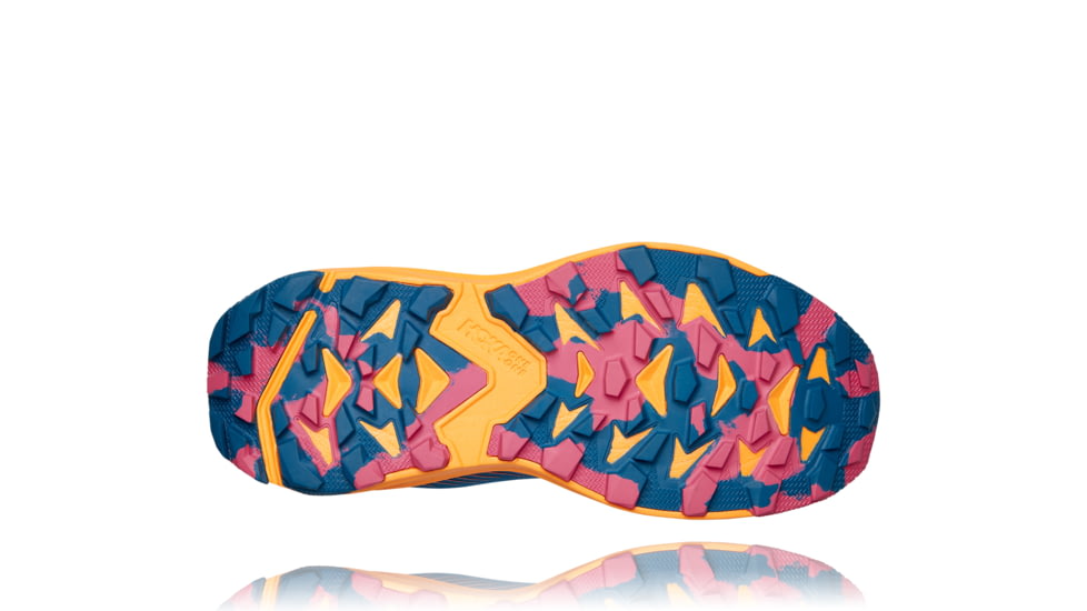 Hoka Torrent 2 Shoes - Womens, Moroccan Blue/Saffron, 5, 1110497-MBSF-05