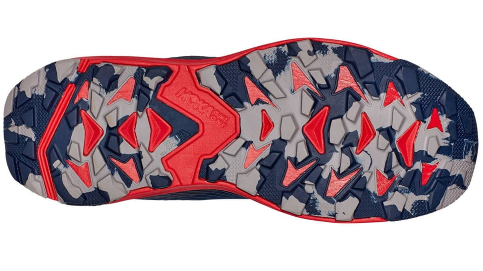 Hoka Torrent 2 Trailrunning Shoes - Mens, Moonlit Ocean/High Risk Red, 12 US, Medium, 1110496-MOHRR-12