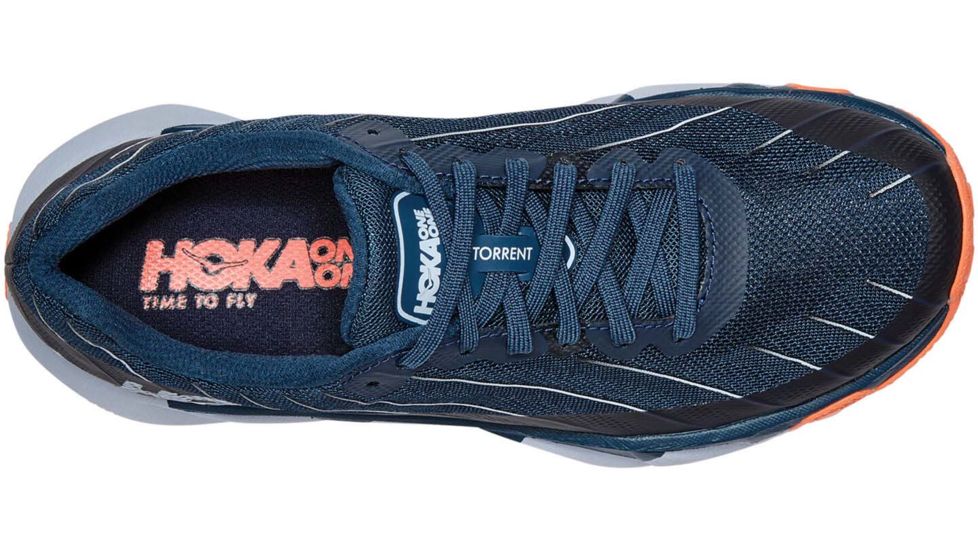 Hoka Torrent Trailrunning Shoes - Womens, Majolica Blue/Fusion Coral, 6.5, 1097755-MBFCR-6.5