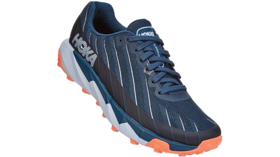 Hoka Torrent Trailrunning Shoes - Womens, Majolica Blue/Fusion Coral, 6.5, 1097755-MBFCR-6.5