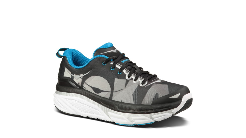 Hoka Valor Road Running Shoe - Men's-Black/Cyan-Medium-9.5 US
