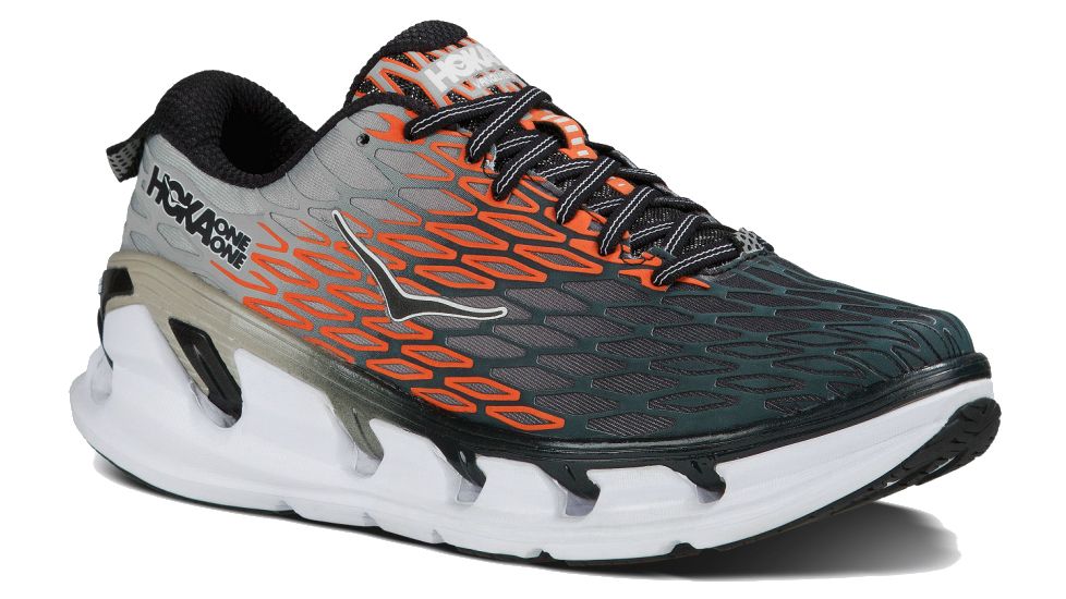 Vanquish 2 Road Running Shoe - Mens-Grey/Orange-Medium-9.5