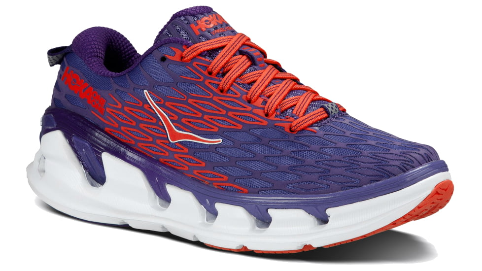 Hoka Vanquish 2 Road Running Shoe - Women's-Blue/Poppy-Medium-6.5