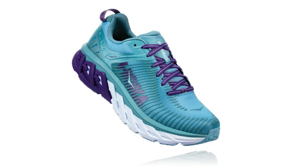 Hoka Women's Arahi Road Running Shoe, Aquifer/Sea Angel, 8 US, 1019276-ASAN-8