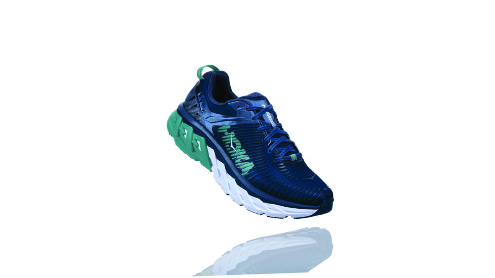 Hoka Women's Arahi Road Running Shoe, Poseidon/Vintage Indigo, 9 US, 1019276-PVIN-9