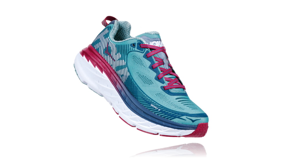 Hoka Women's Bondi 5 Road Running Shoe, Aquifer/Vintage Indigo, 8.5 US, 1014759-AVIG-8.5