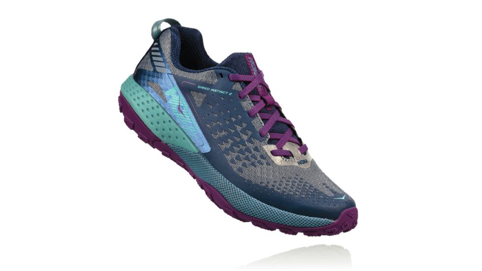 Hoka Women's Speed Instinct 2 Trail Running Shoe, Tradewinds/Vintage Indigo, 6 US, 1016800-TVIN-6