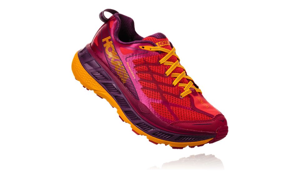 Hoka Women's Stinson ATR 4 Trail Running Shoe, Cherries Jubilee/Purple Passion, 9.5 US, 1016789-CJPP-9.5