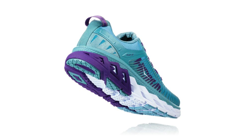 Hoka Womens Arahi Road Running Shoe, Aquifer/Sea Angel, 8 US, 1019276-ASAN-8