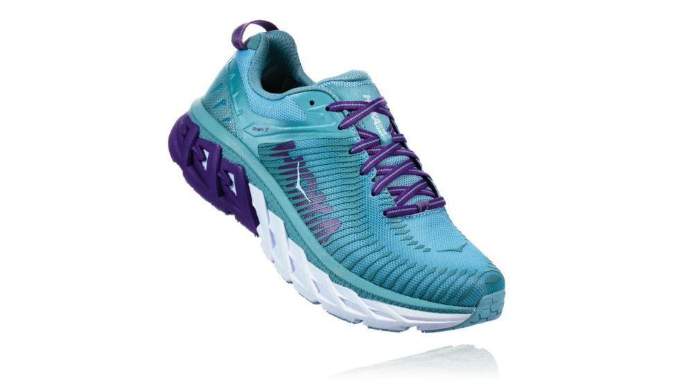 Hoka Womens Arahi Road Running Shoe, Aquifer/Sea Angel, 8 US, 1019276-ASAN-8