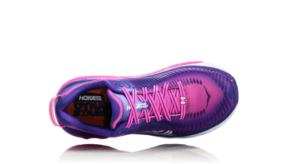 Hoka Womens Arahi Road Running Shoe, Liberty/Fuchsia, 9.5 US, 1019276-LFCH-9.5