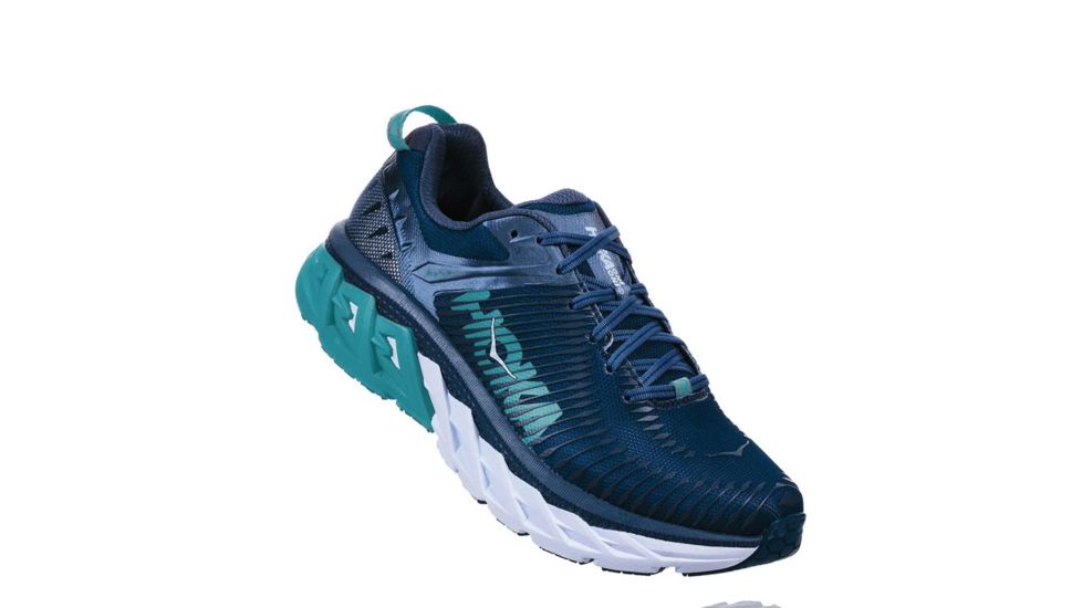 Hoka Women's Arahi Road Running Shoe, Poseidon/Vintage Indigo, 6 US, 1019278-PVIN-06D