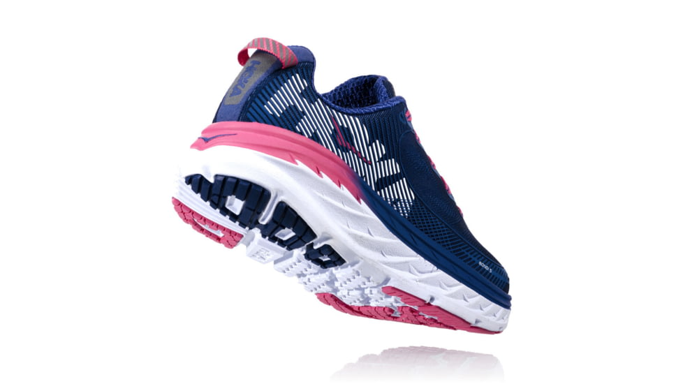 Hoka Womens Bondi 5 Road Running Shoe, Blueprint/Surf The Web, 10 US, 1014759-BSTW-10