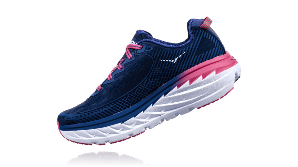 Hoka Womens Bondi 5 Road Running Shoe, Blueprint/Surf The Web, 10 US, 1014759-BSTW-10