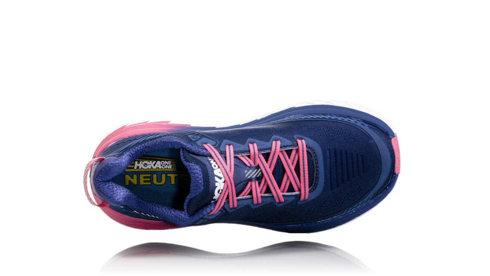 Hoka Womens Bondi 5 Road Running Shoe, Blueprint/Surf The Web, 10 US, 1014759-BSTW-10