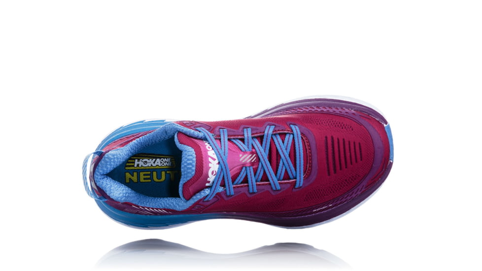 Hoka Womens Bondi 5 Road Running Shoe, Cherries Jubilee/Purple Passion, 6.5 US, 1014759-CJPP-6.5