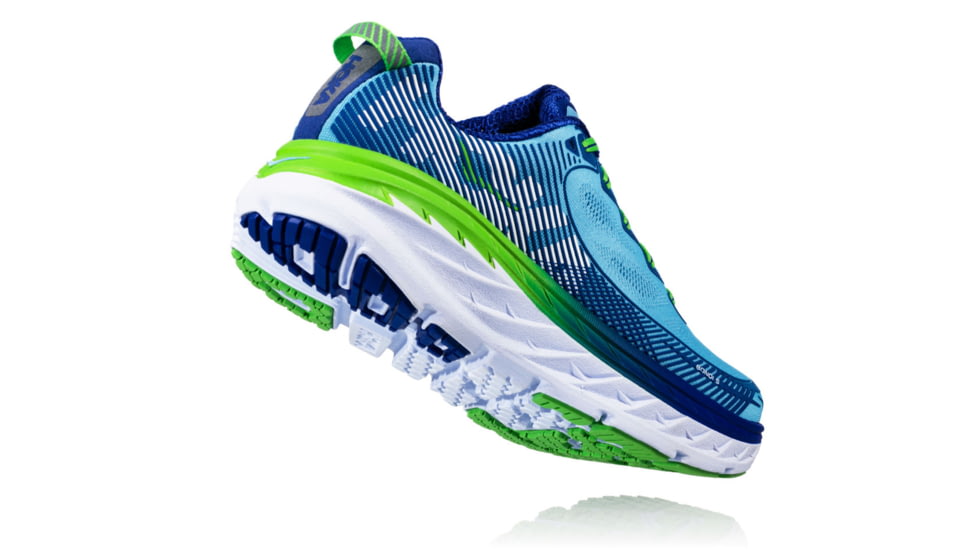 Hoka Womens Bondi 5 Road Running Shoe, Sky Blue/Surf The Web, 5 US, 1014759-SBSTW-5