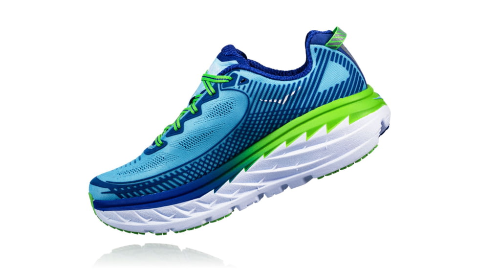 Hoka Womens Bondi 5 Road Running Shoe, Sky Blue/Surf The Web, 5 US, 1014759-SBSTW-5