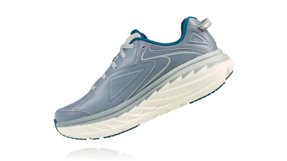 Hoka Womens Bondi Leather Casual Shoe, Tradewinds, 6.5 US, 1019717-TDW-6.5