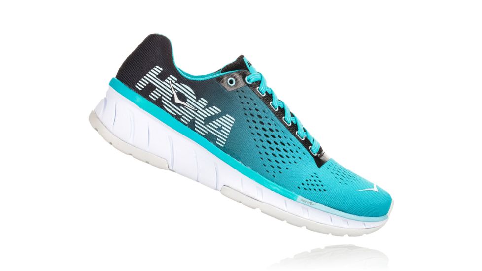 Hoka Womens Cavu Running Shoe, Black/Bluebird, 7.5 US, 1019282-BBLB-7.5